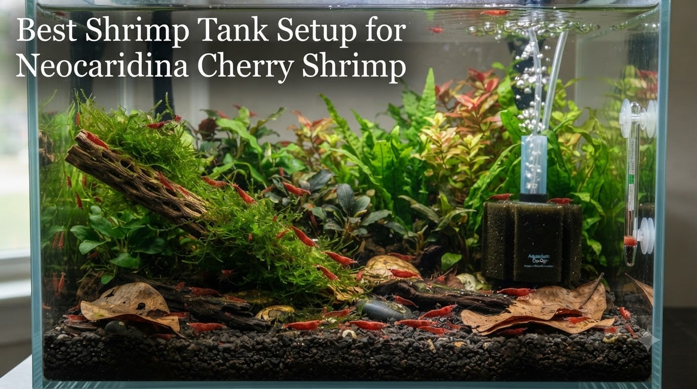 Best Shrimp Tank Setup for Neocaridina Cherry Shrimp