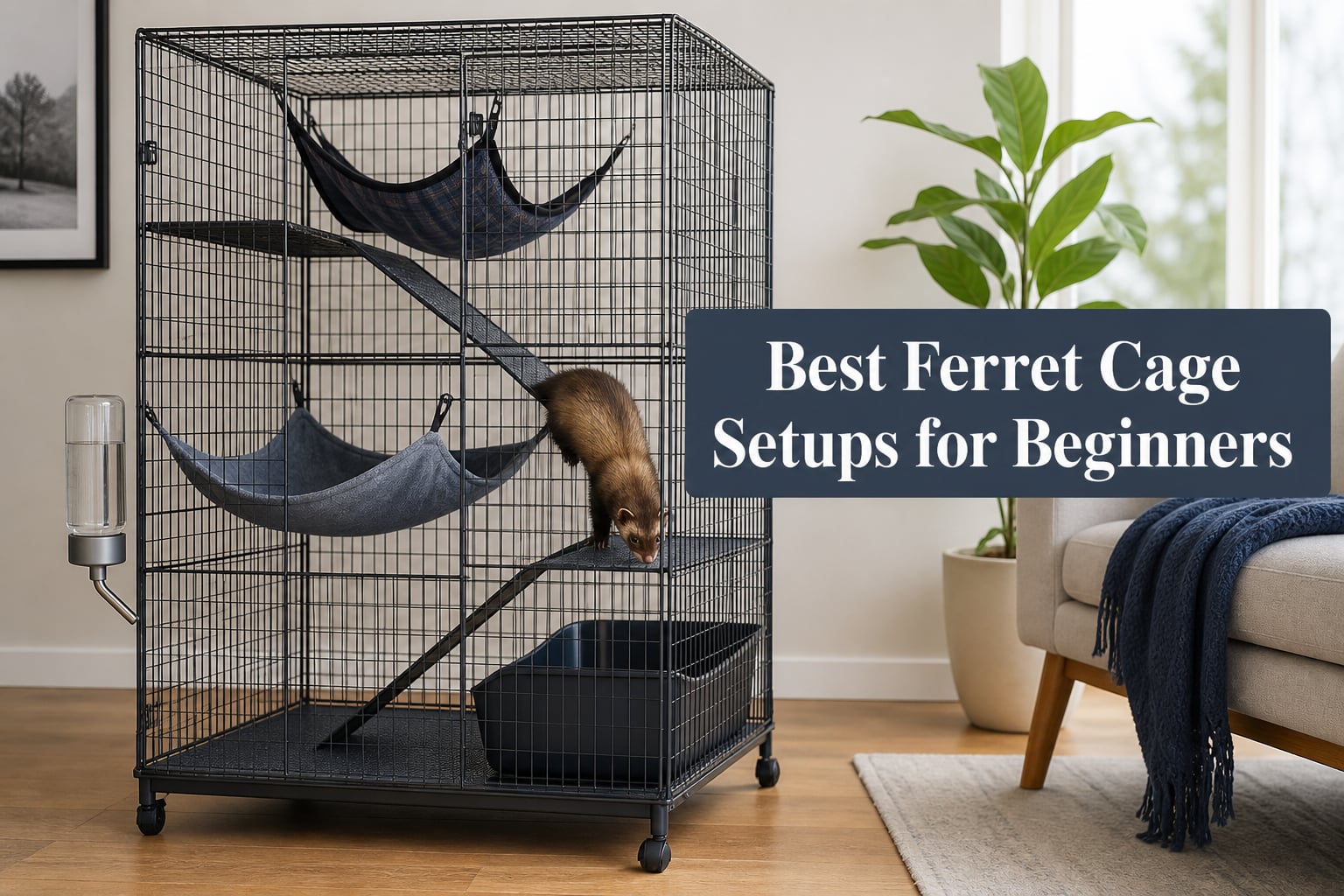 Best Ferret Cage Setups for Beginners
