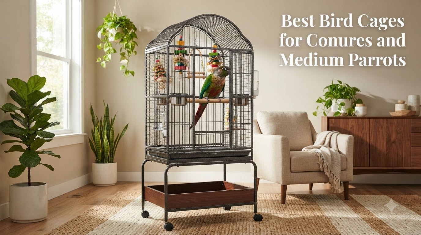 Best Bird Cages for Conures and Medium Parrots