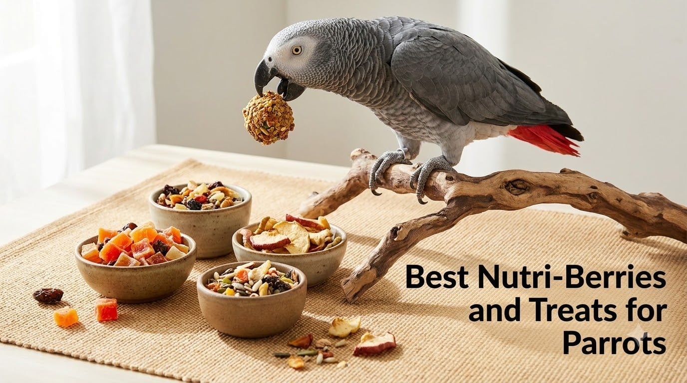 Best Nutri-Berries and Treats for Parrots