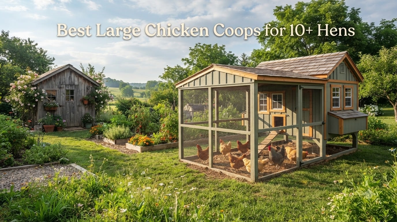 Best Large Chicken Coops for 10+ Hens