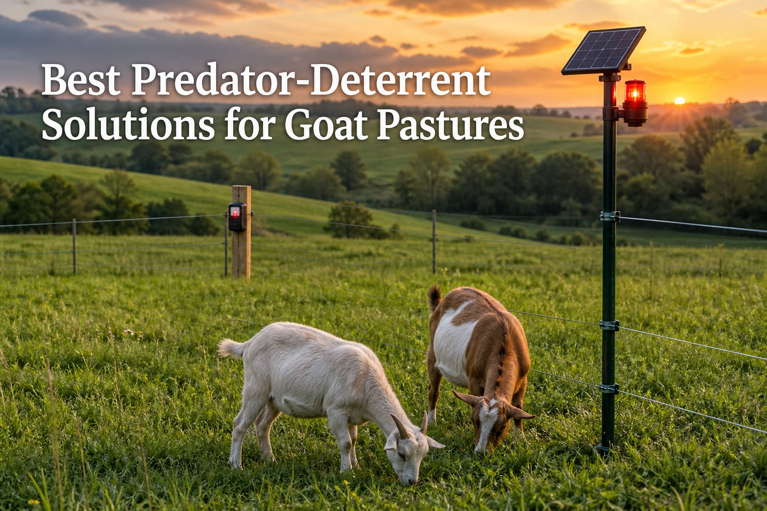 Best Predator-Deterrent Solutions for Goat Pastures
