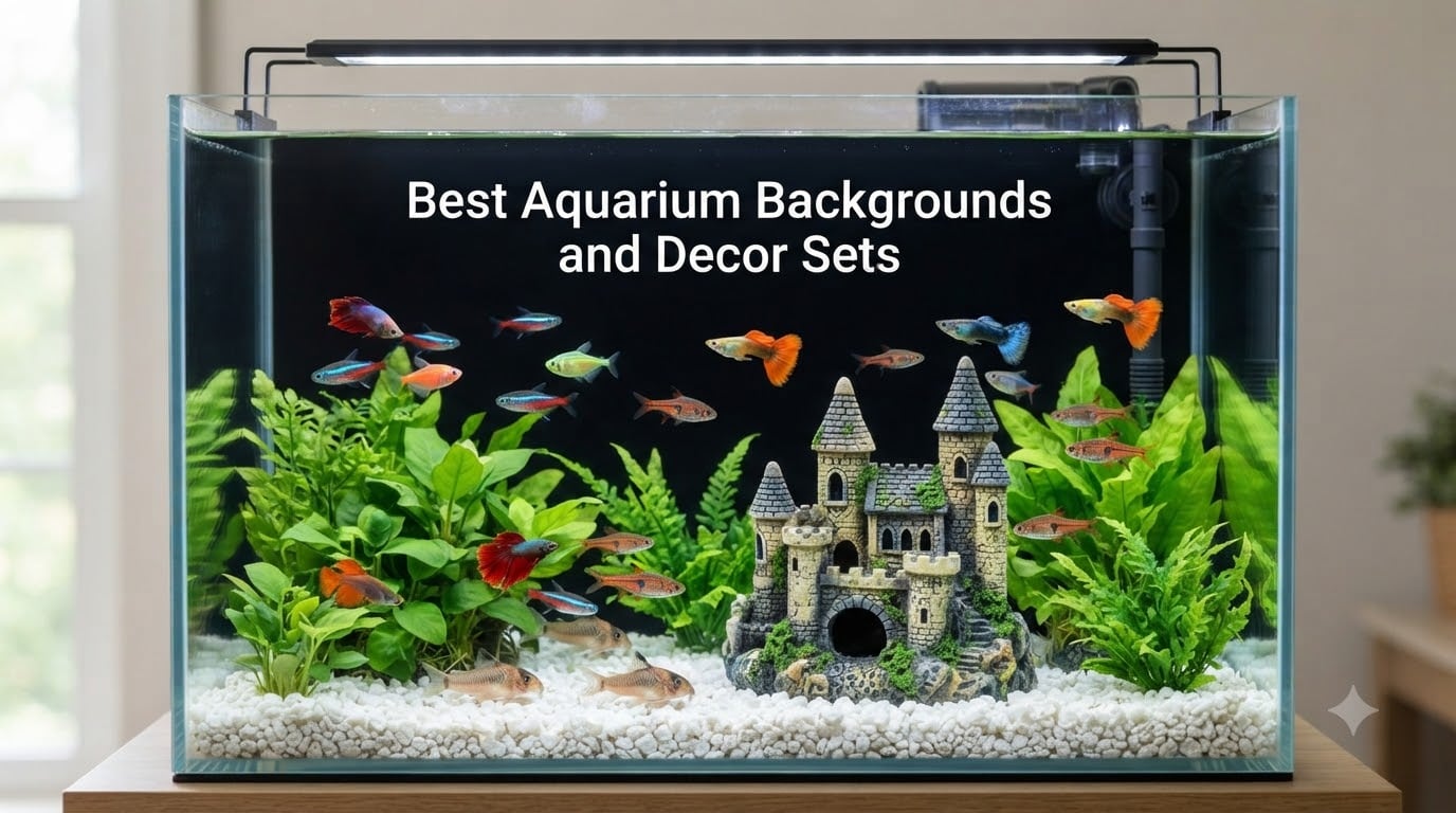 Best Aquarium Backgrounds and Decor Sets