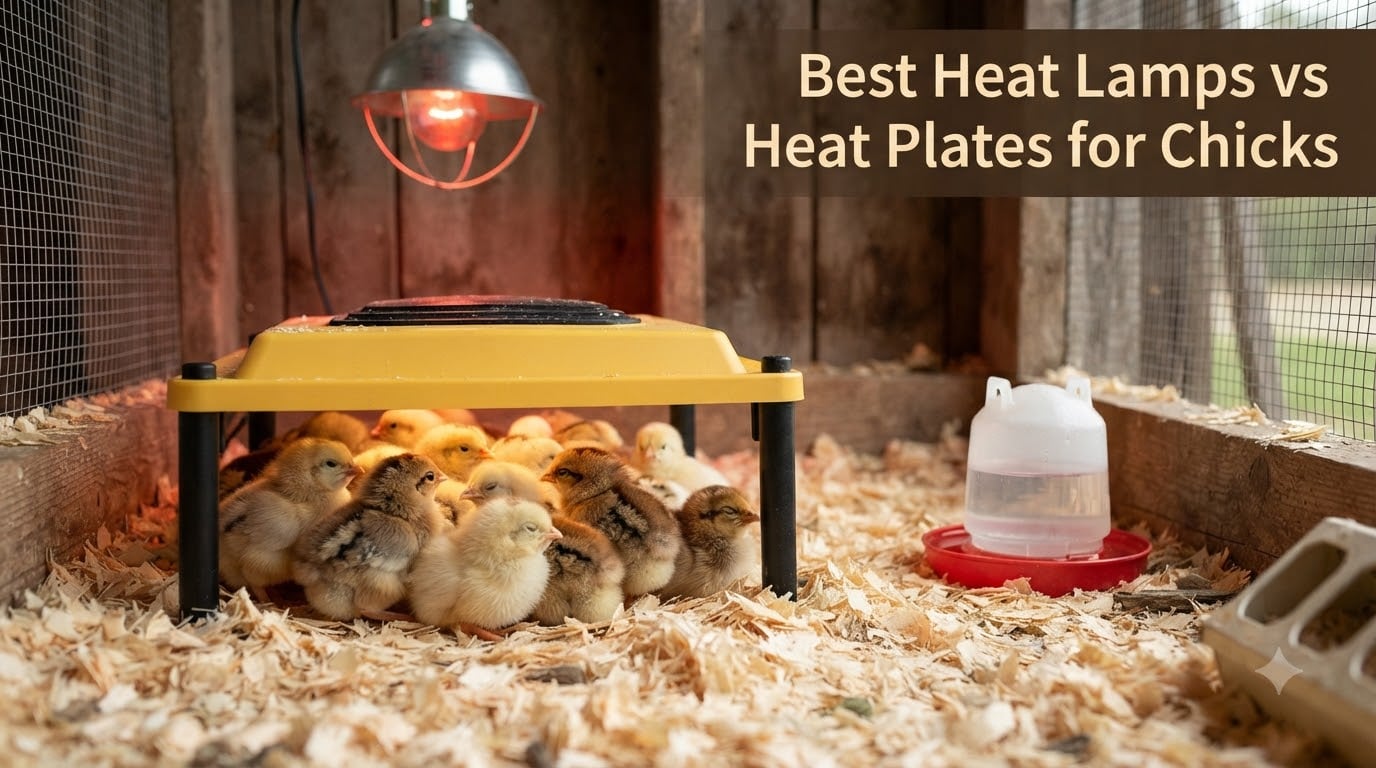 Best Heat Lamps vs Heat Plates for Chicks
