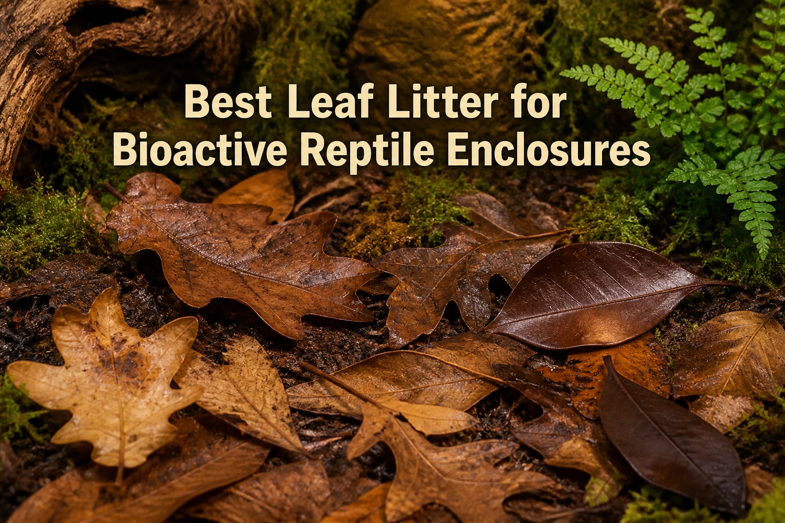 Best Leaf Litter for Bioactive Reptile Enclosures