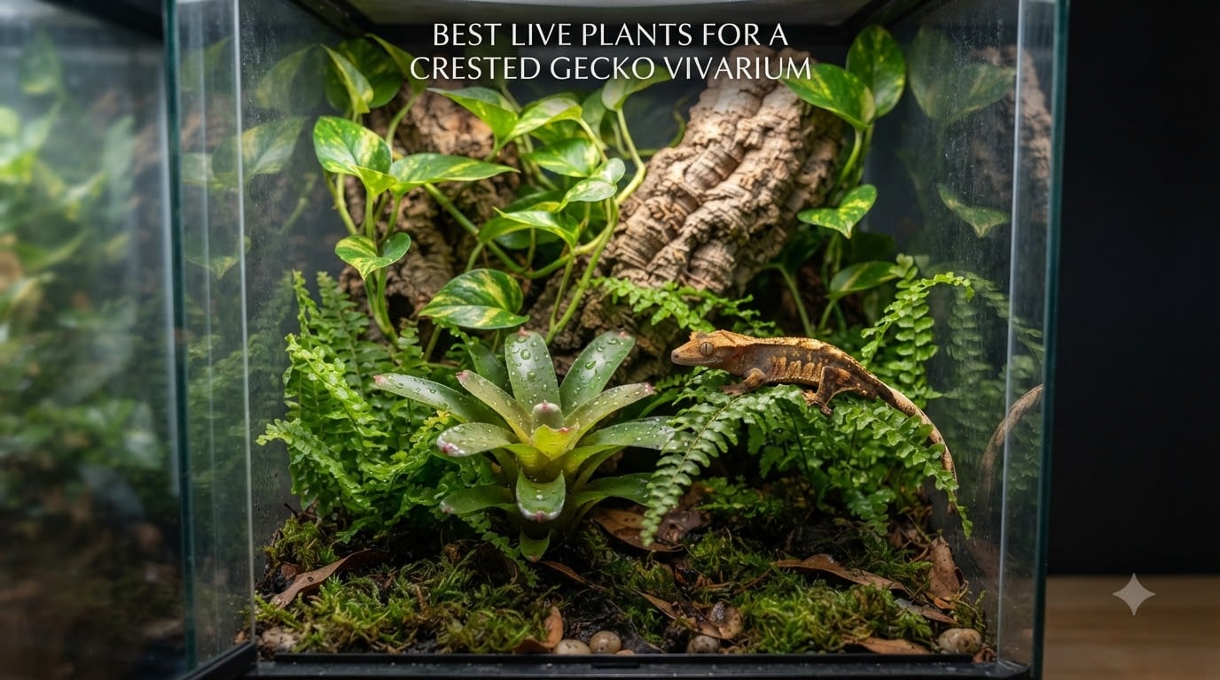 Best Live Plants for a Crested Gecko Vivarium