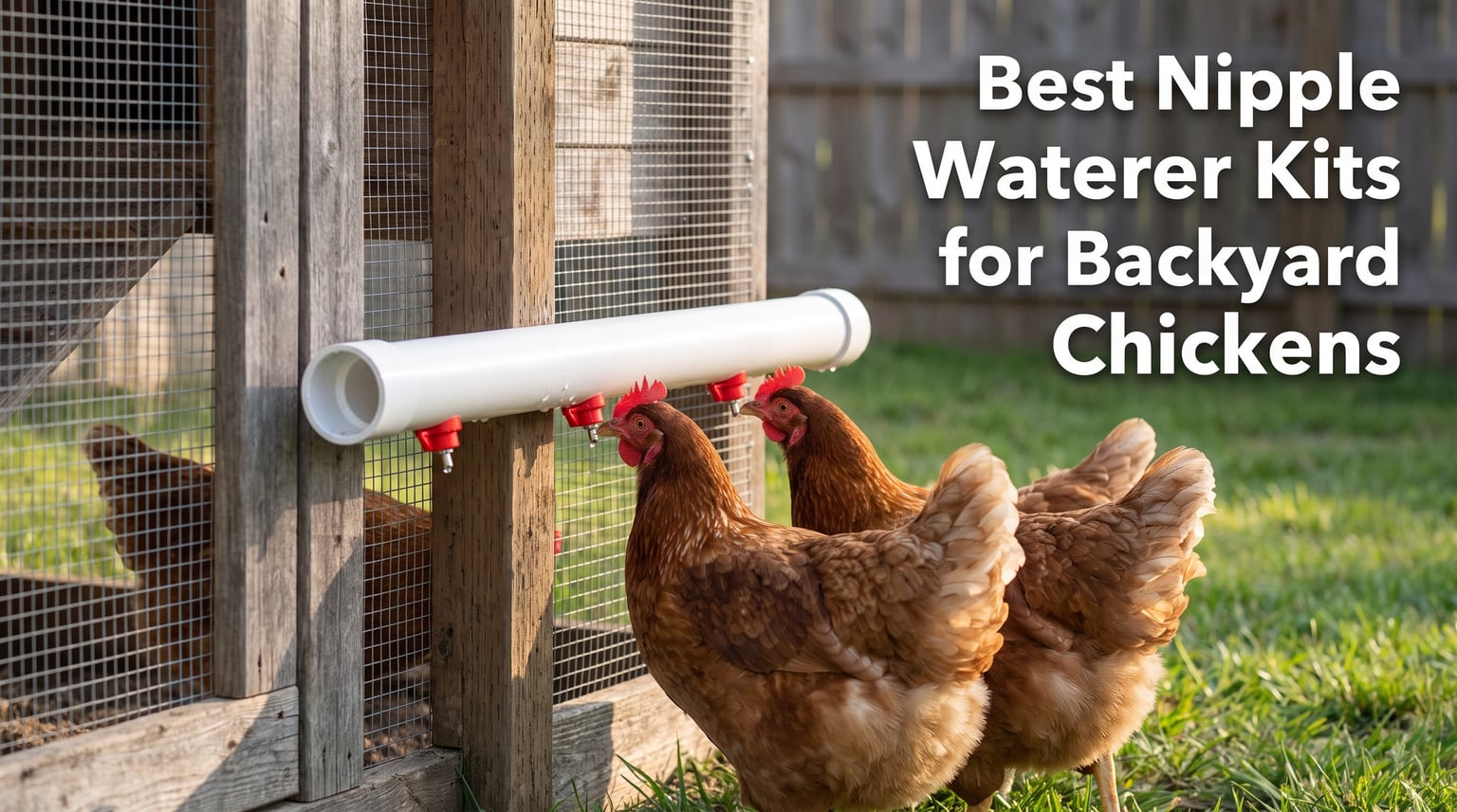 Best Nipple Waterer Kits for Backyard Chickens