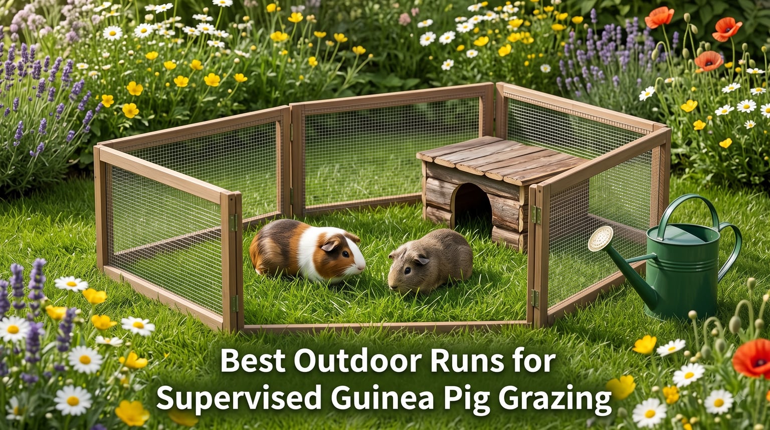 Best Outdoor Runs for Supervised Guinea Pig Grazing