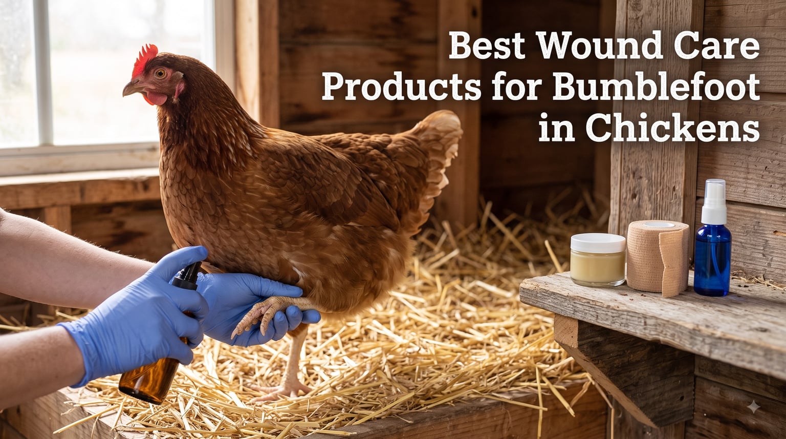 Best Wound Care Products for Bumblefoot in Chickens