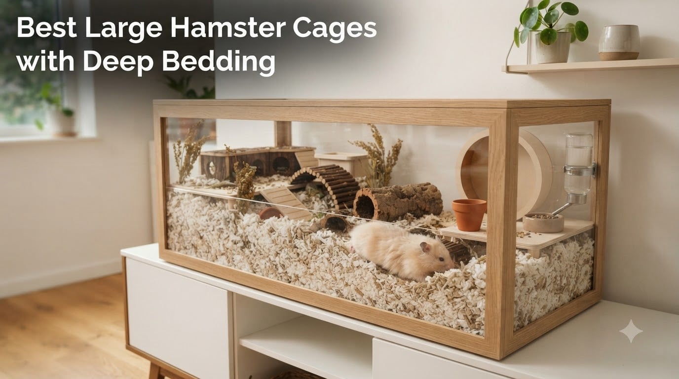 Best Large Hamster Cages with Deep Bedding