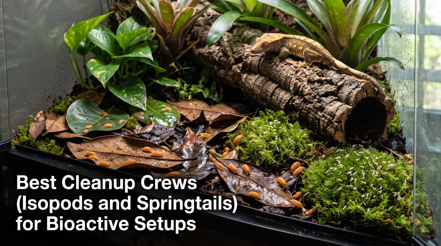 Best Cleanup Crews (Isopods and Springtails) for Bioactive Setups