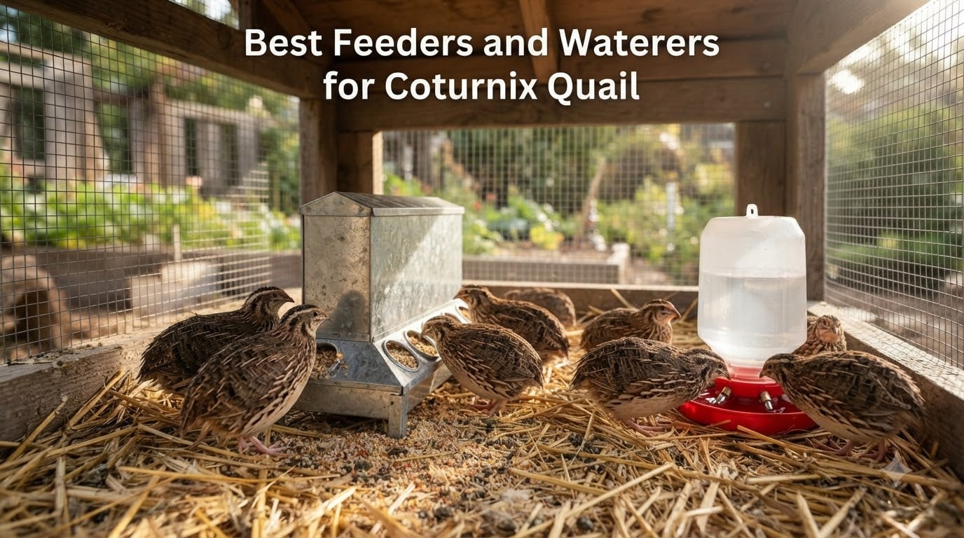 Best Feeders and Waterers for Coturnix Quail