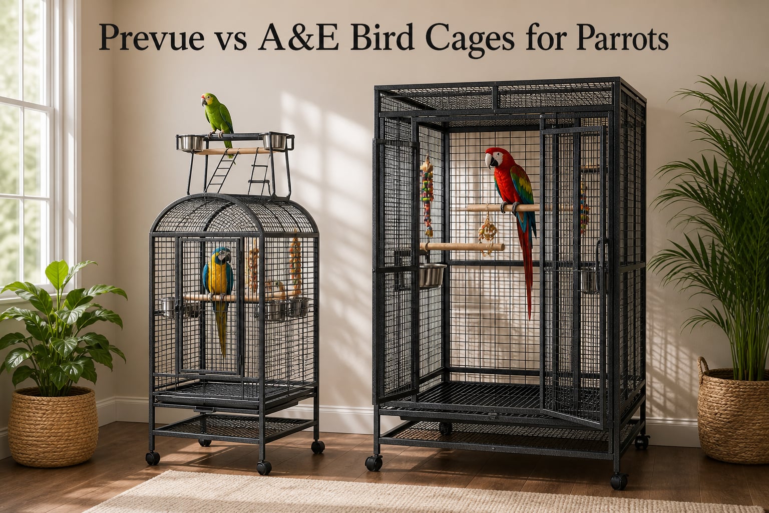 Prevue vs A&E Bird Cages for Parrots