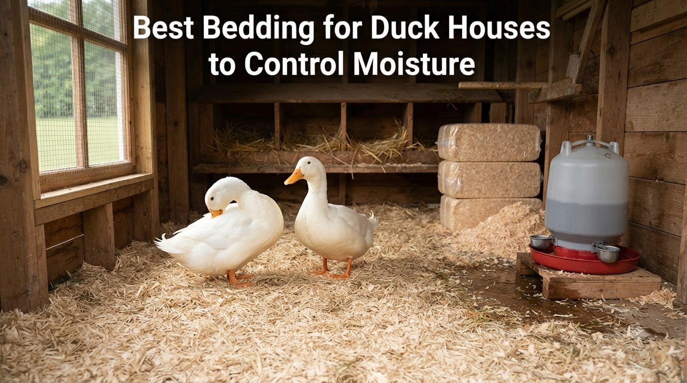 Best Bedding for Duck Houses to Control Moisture