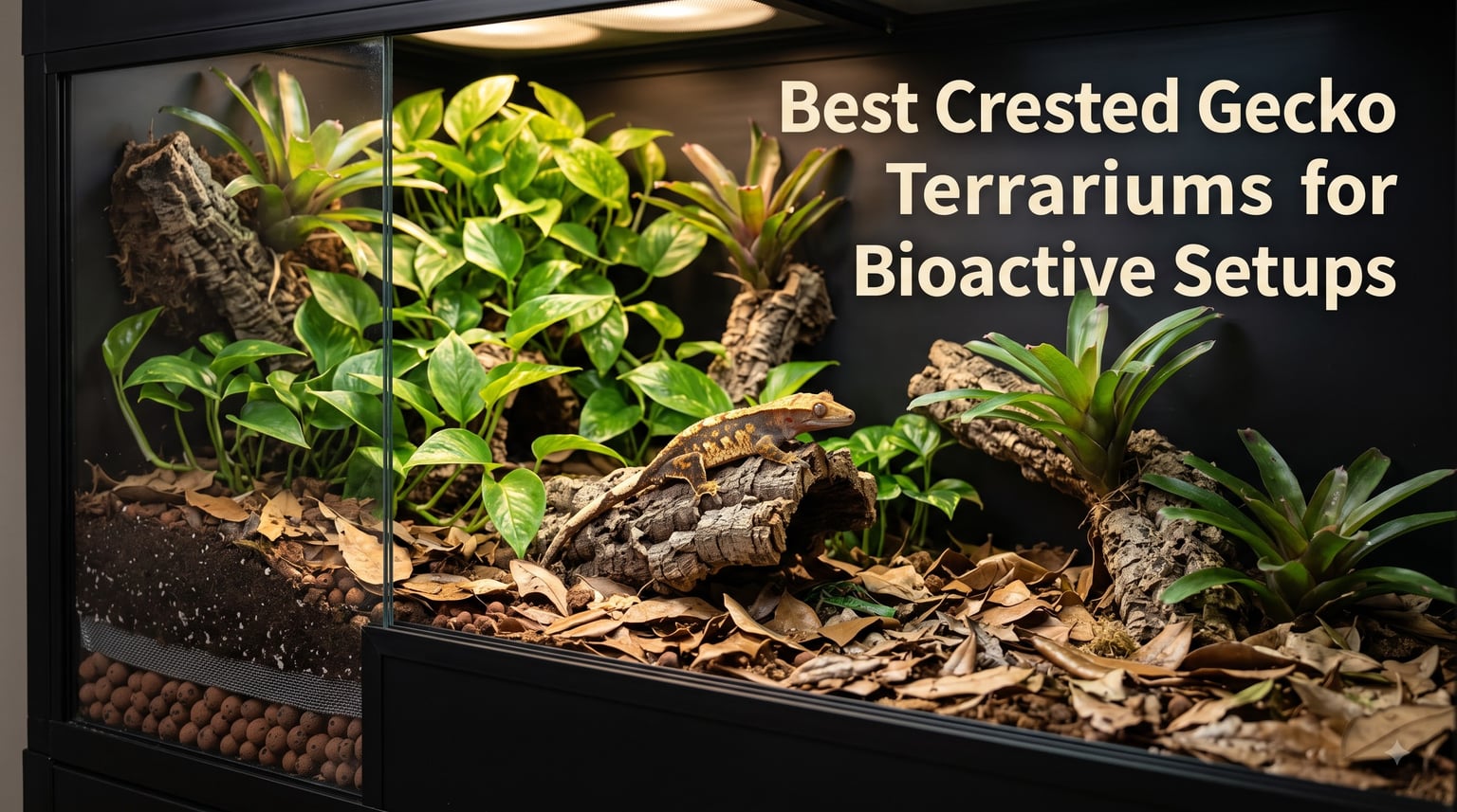 Best Crested Gecko Terrariums for Bioactive Setups