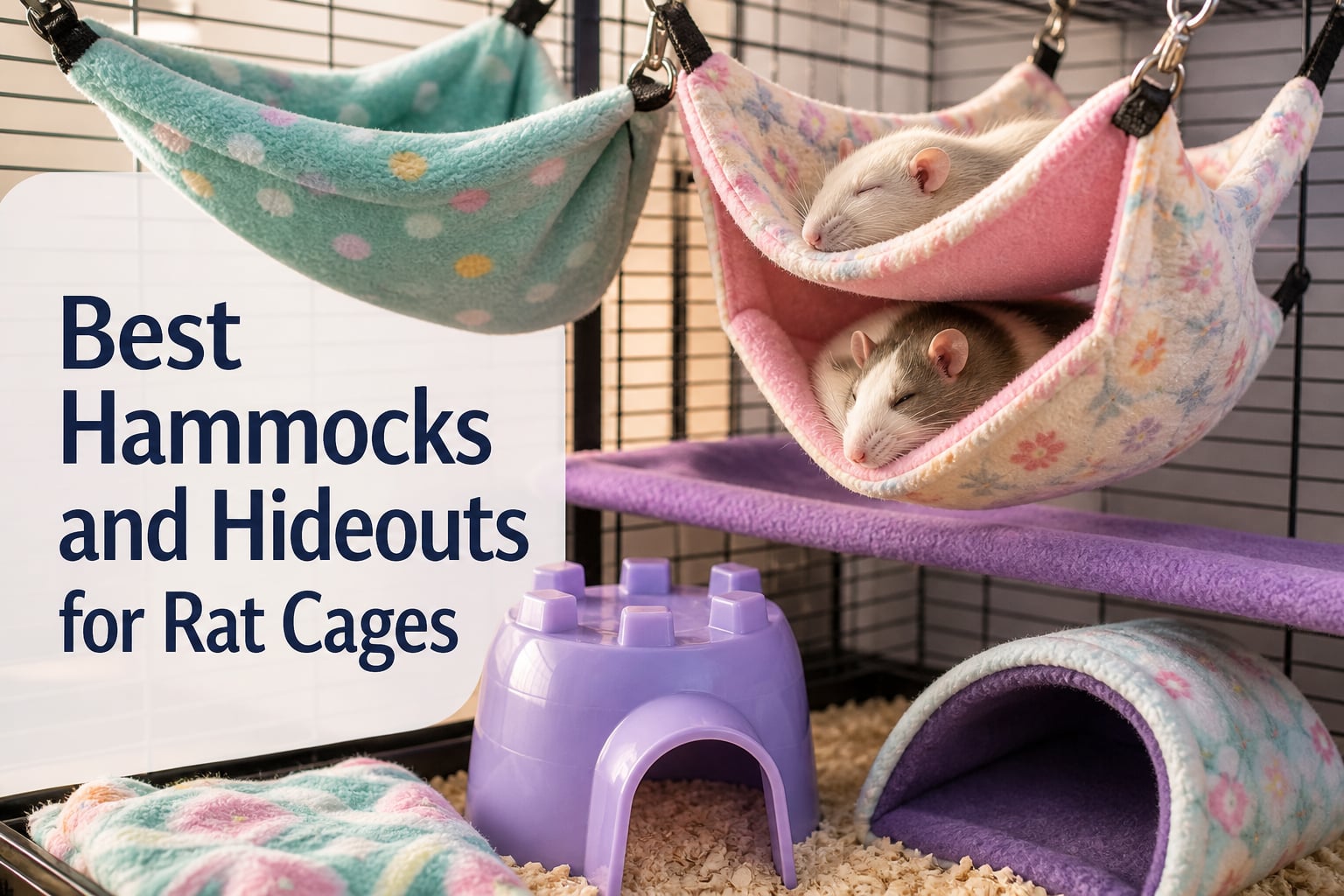 Best Hammocks and Hideouts for Rat Cages