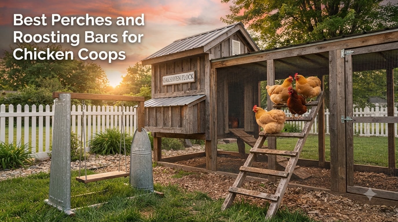 Best Perches and Roosting Bars for Chicken Coops