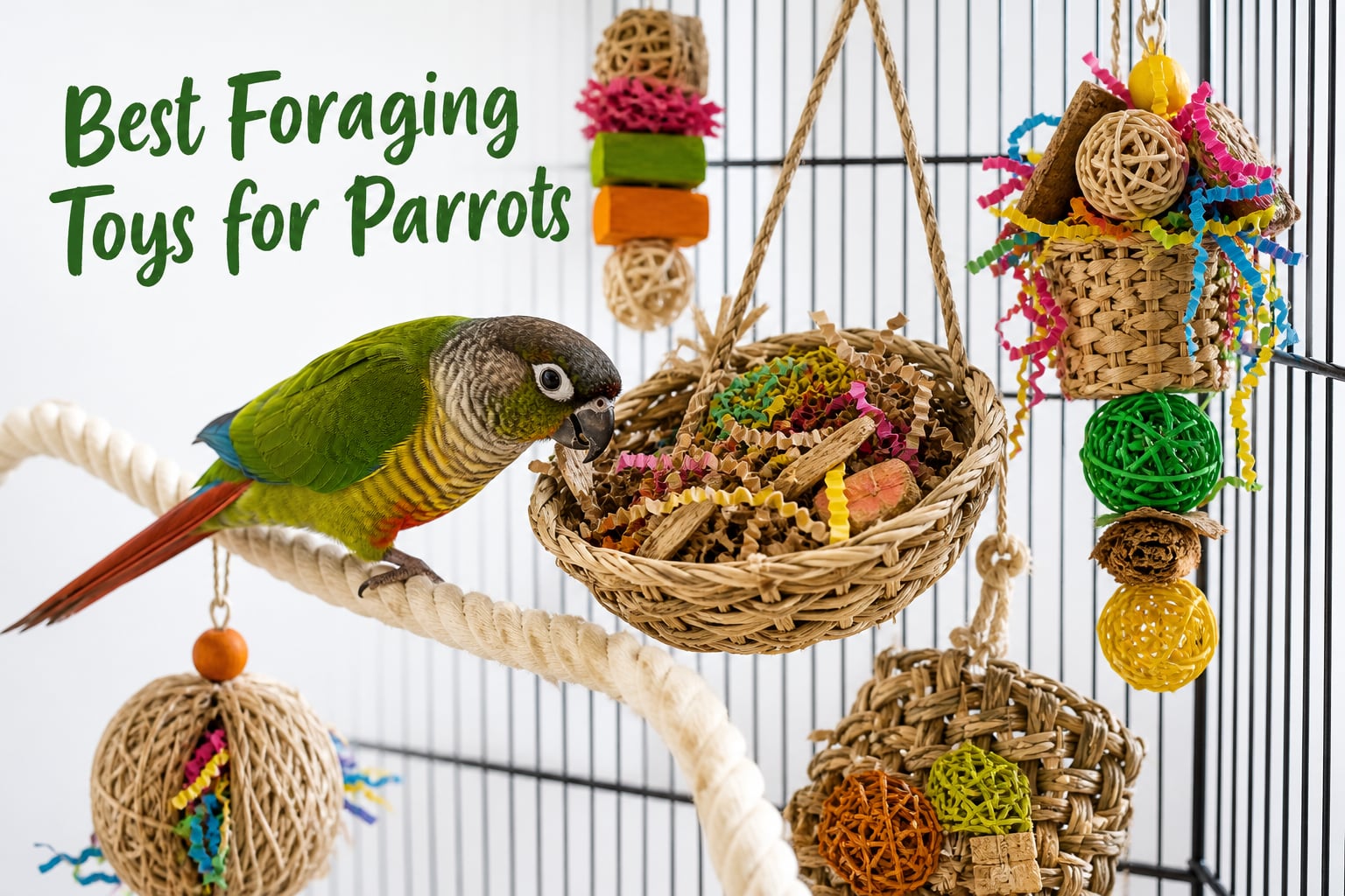 Best Foraging Toys for Parrots