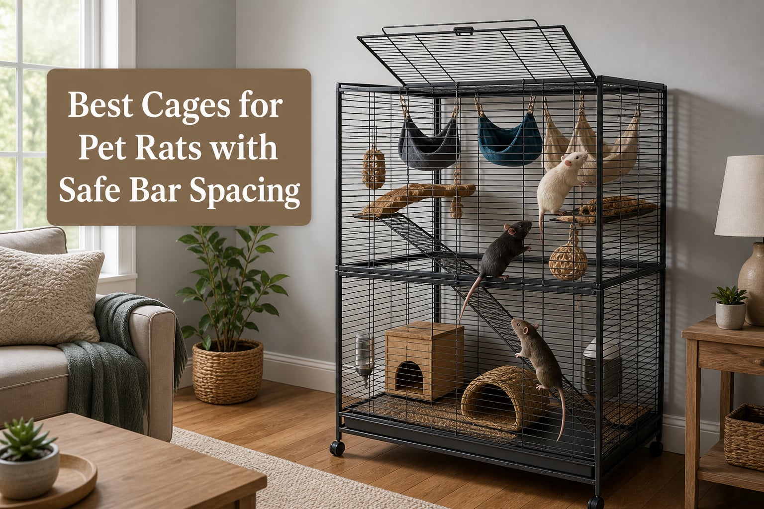 Best Cages for Pet Rats with Safe Bar Spacing