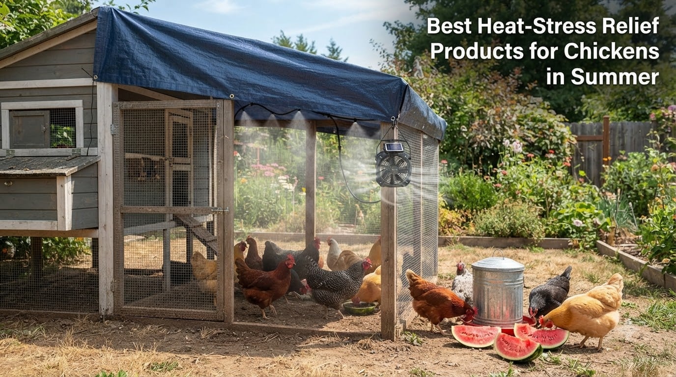 Best Heat-Stress Relief Products for Chickens in Summer