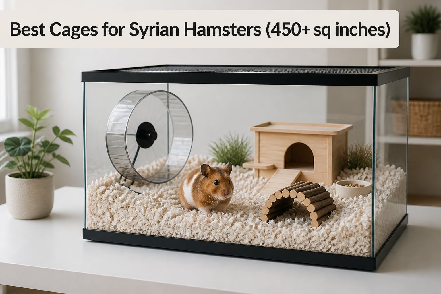 Best Cages for Syrian Hamsters (450+ sq inches)
