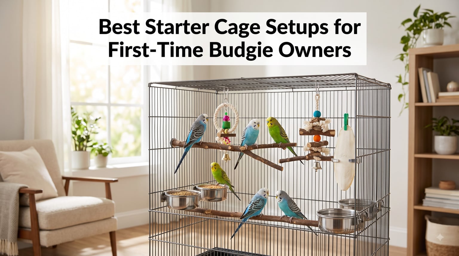 Best Starter Cage Setups for First-Time Budgie Owners