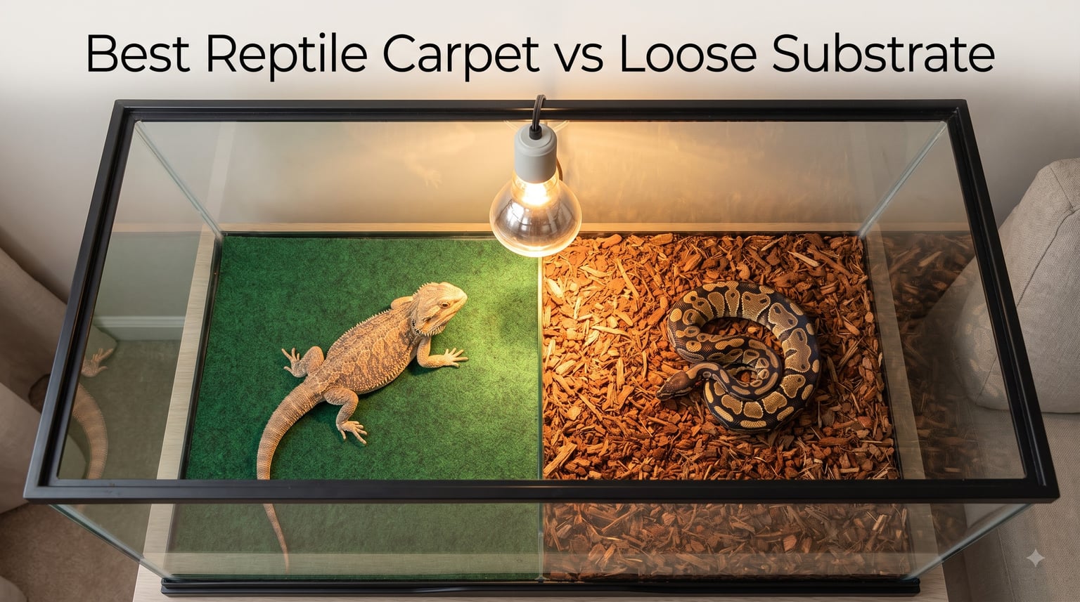 Best Reptile Carpet vs Loose Substrate