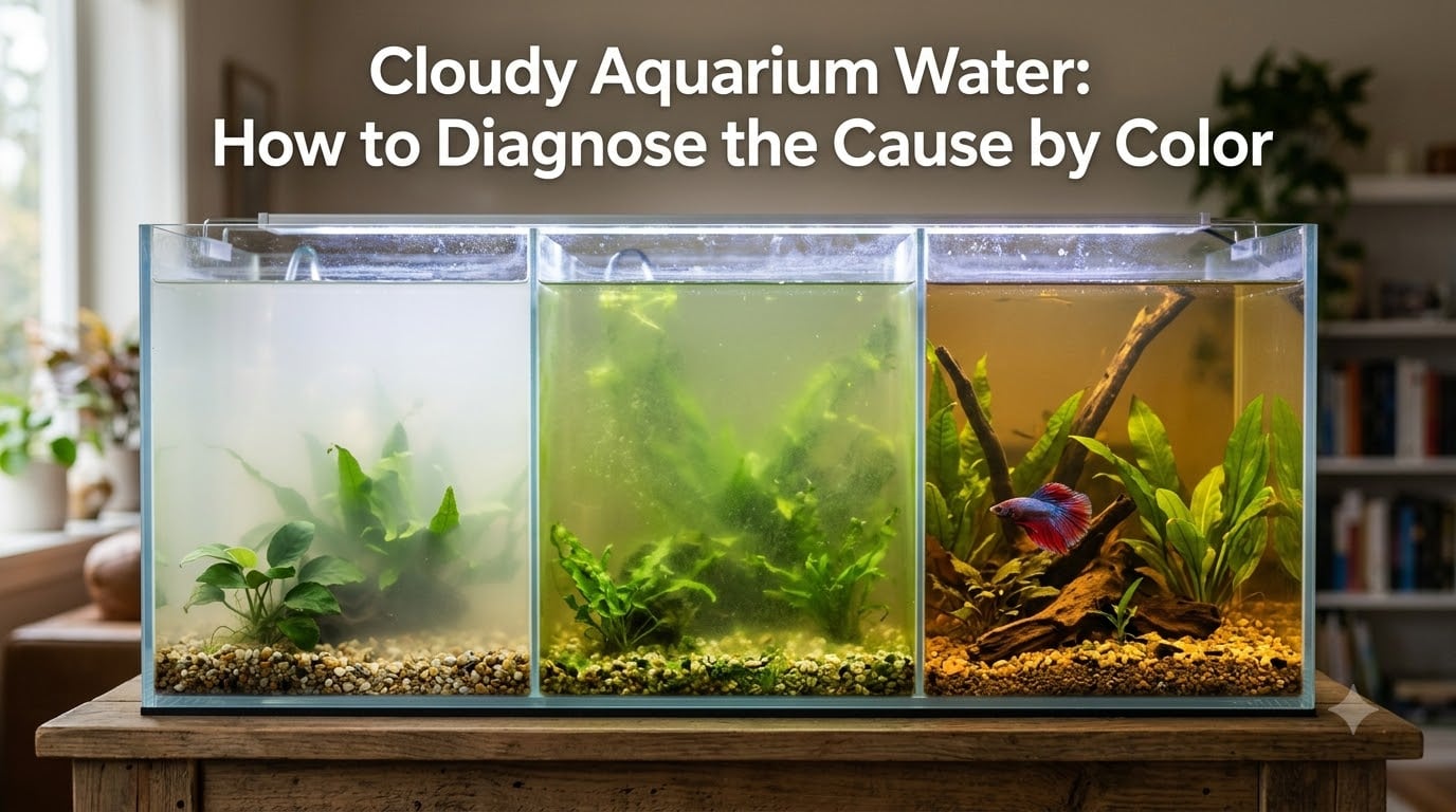 Cloudy Aquarium Water: How to Diagnose the Cause by Color