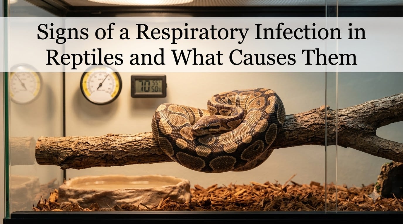 Signs of a Respiratory Infection in Reptiles and What Causes Them