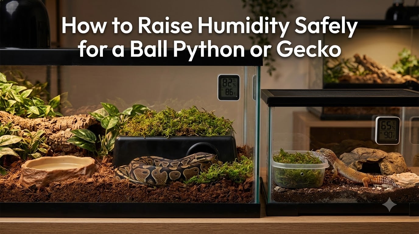 How to Raise Humidity Safely for a Ball Python or Gecko