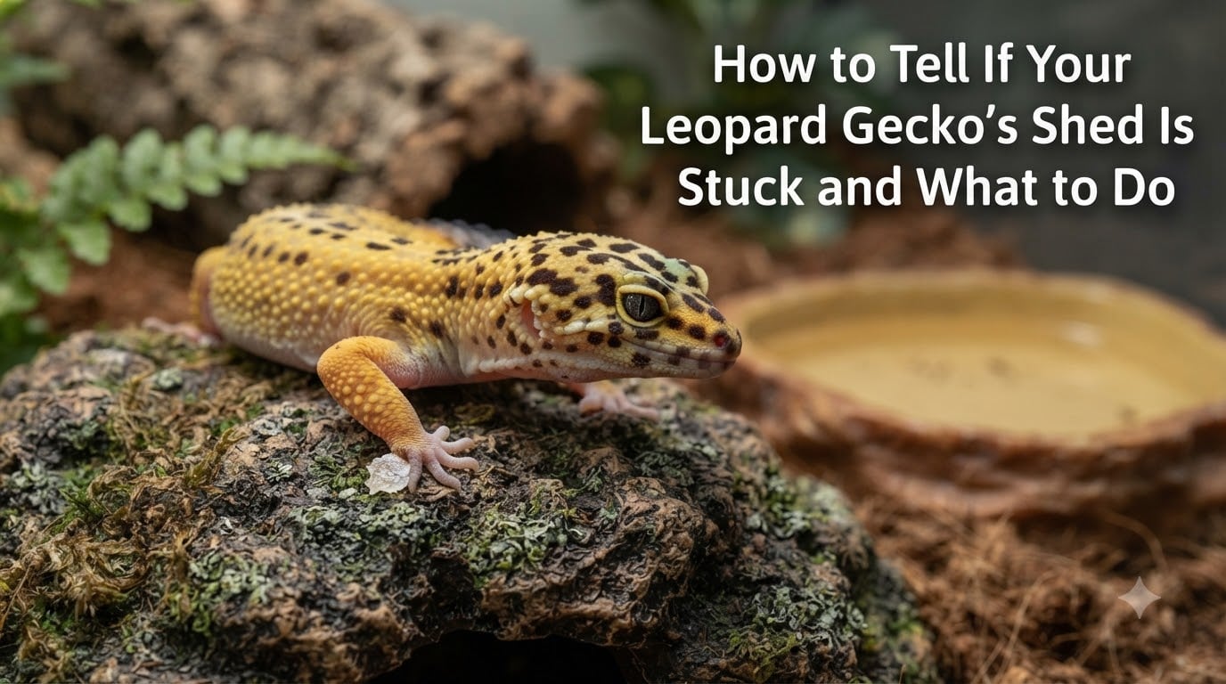How to Tell If Your Leopard Gecko's Shed Is Stuck and What to Do