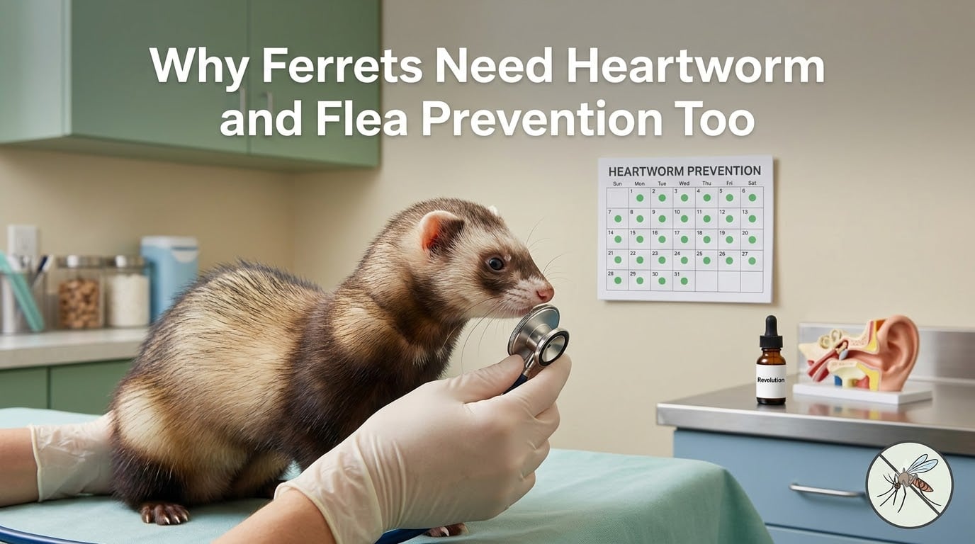 Why Ferrets Need Heartworm and Flea Prevention Too