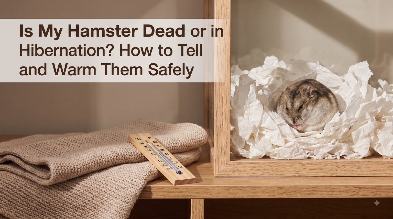 Is My Hamster Dead or in Hibernation? How to Tell and Warm Them Safely