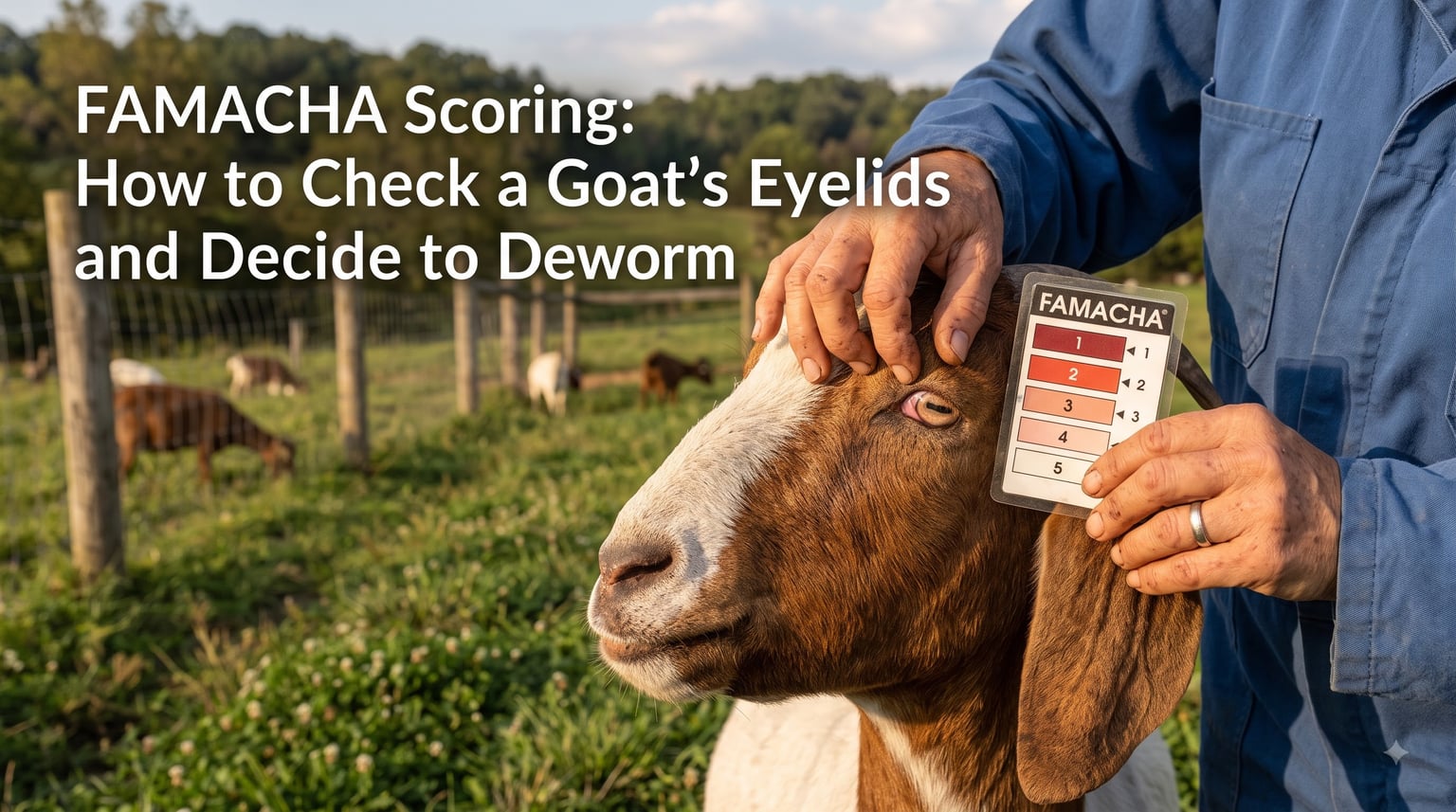 FAMACHA Scoring: How to Check a Goat's Eyelids and Decide to Deworm