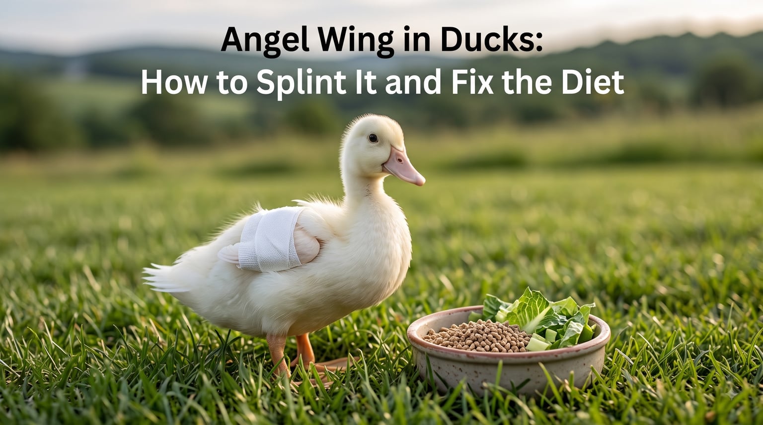 Angel Wing in Ducks: How to Splint It and Fix the Diet