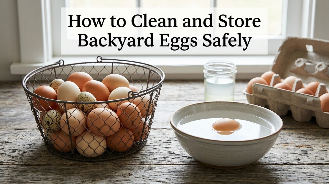 How to Clean and Store Backyard Eggs Safely