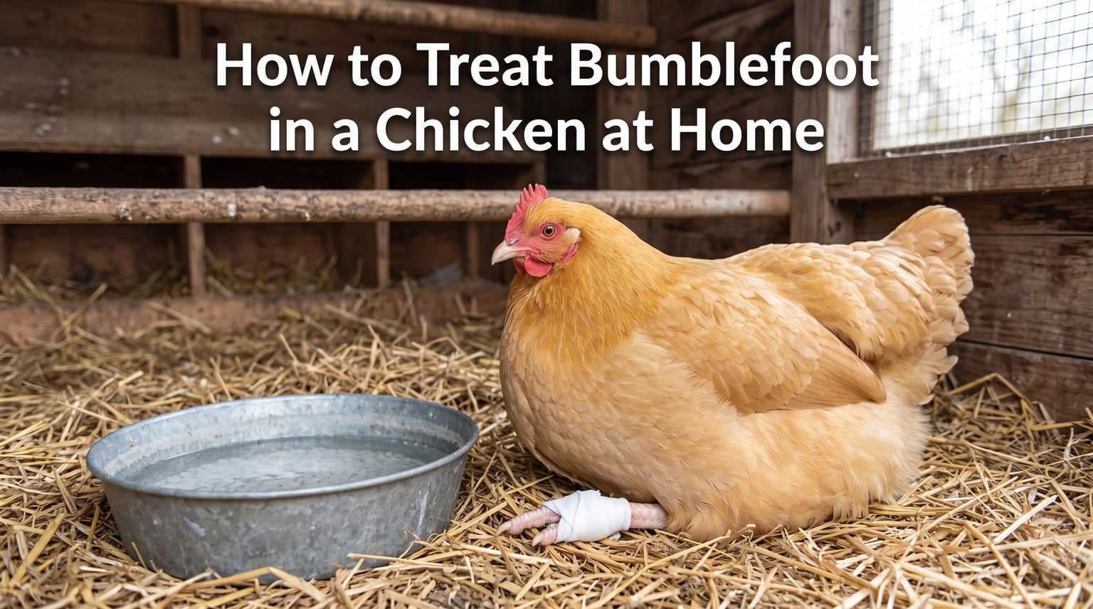How to Treat Bumblefoot in a Chicken at Home