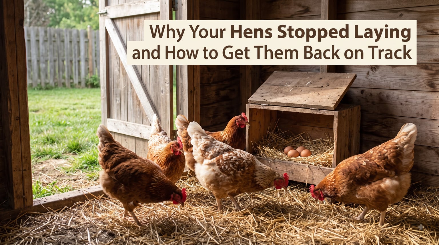 Why Your Hens Stopped Laying and How to Get Them Back on Track