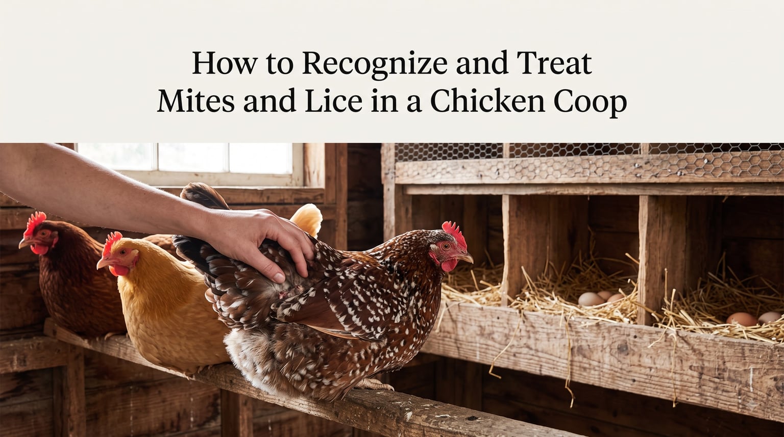 How to Recognize and Treat Mites and Lice in a Chicken Coop