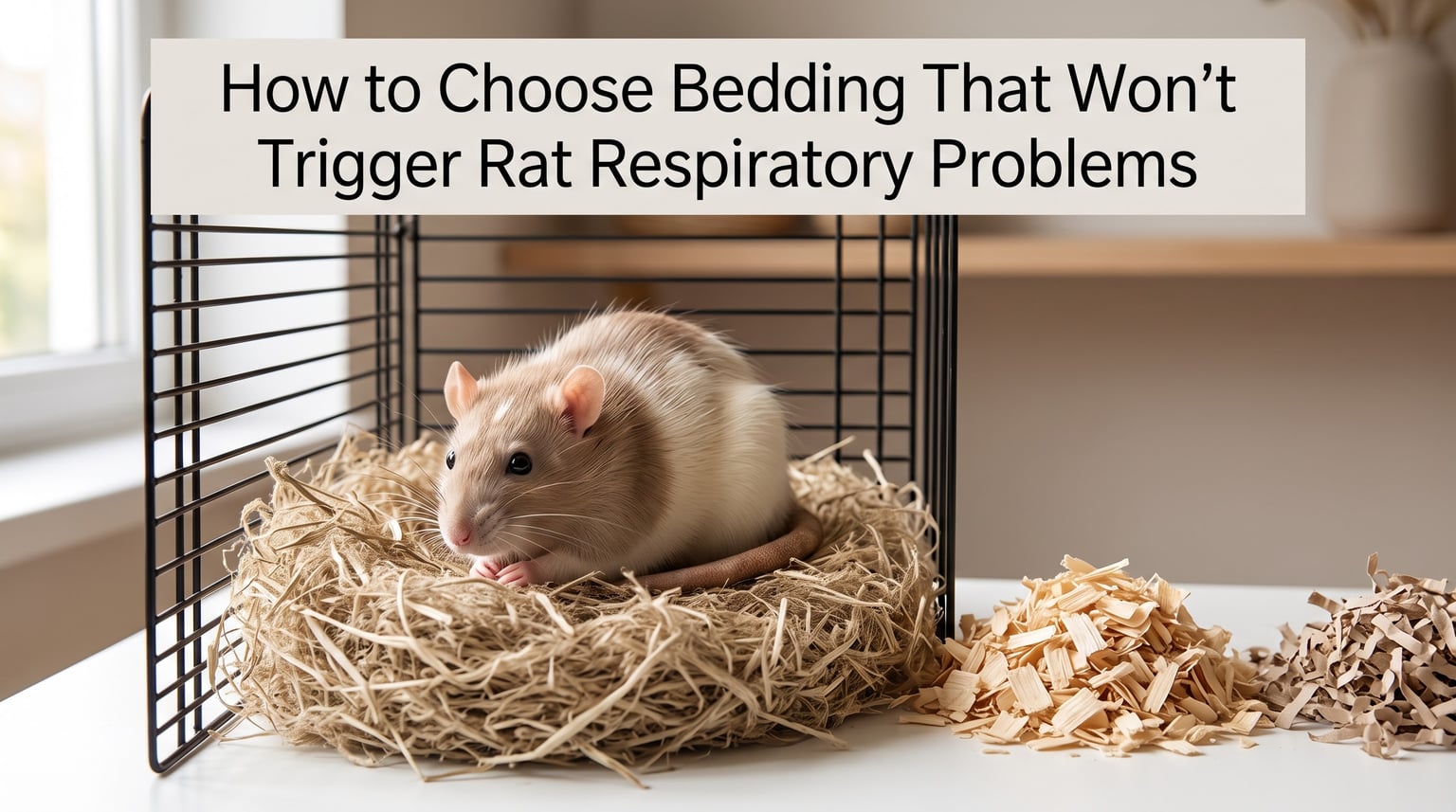 How to Choose Bedding That Won't Trigger Rat Respiratory Problems