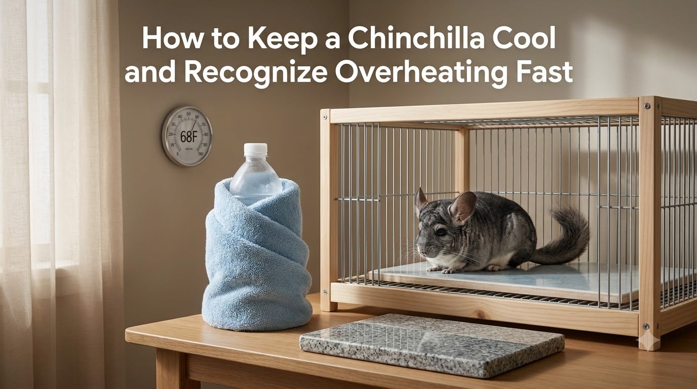 How to Keep a Chinchilla Cool and Recognize Overheating Fast