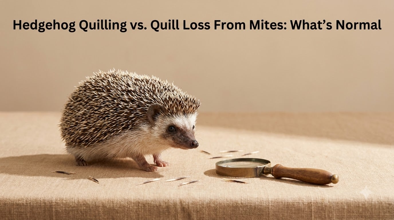 Hedgehog Quilling vs. Quill Loss From Mites: What's Normal