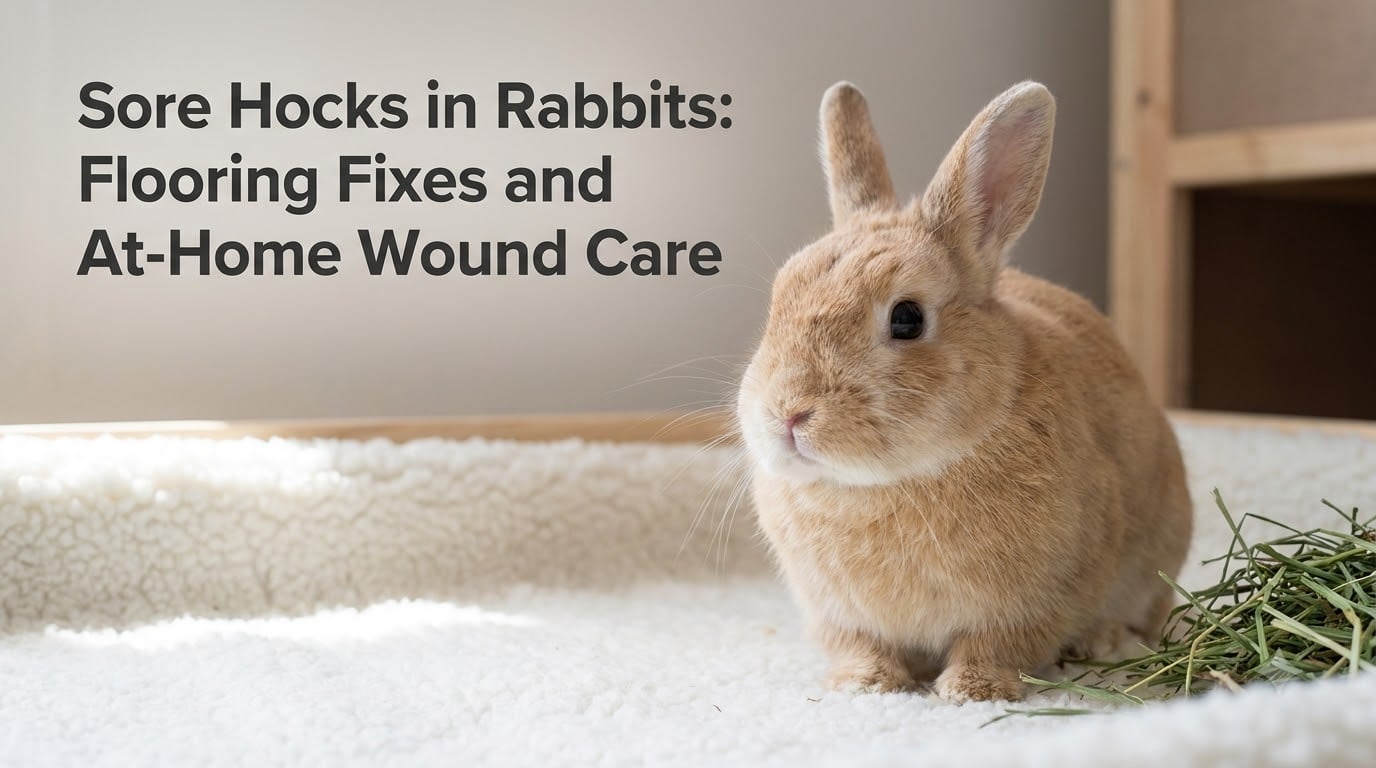 Sore Hocks in Rabbits: Flooring Fixes and At-Home Wound Care