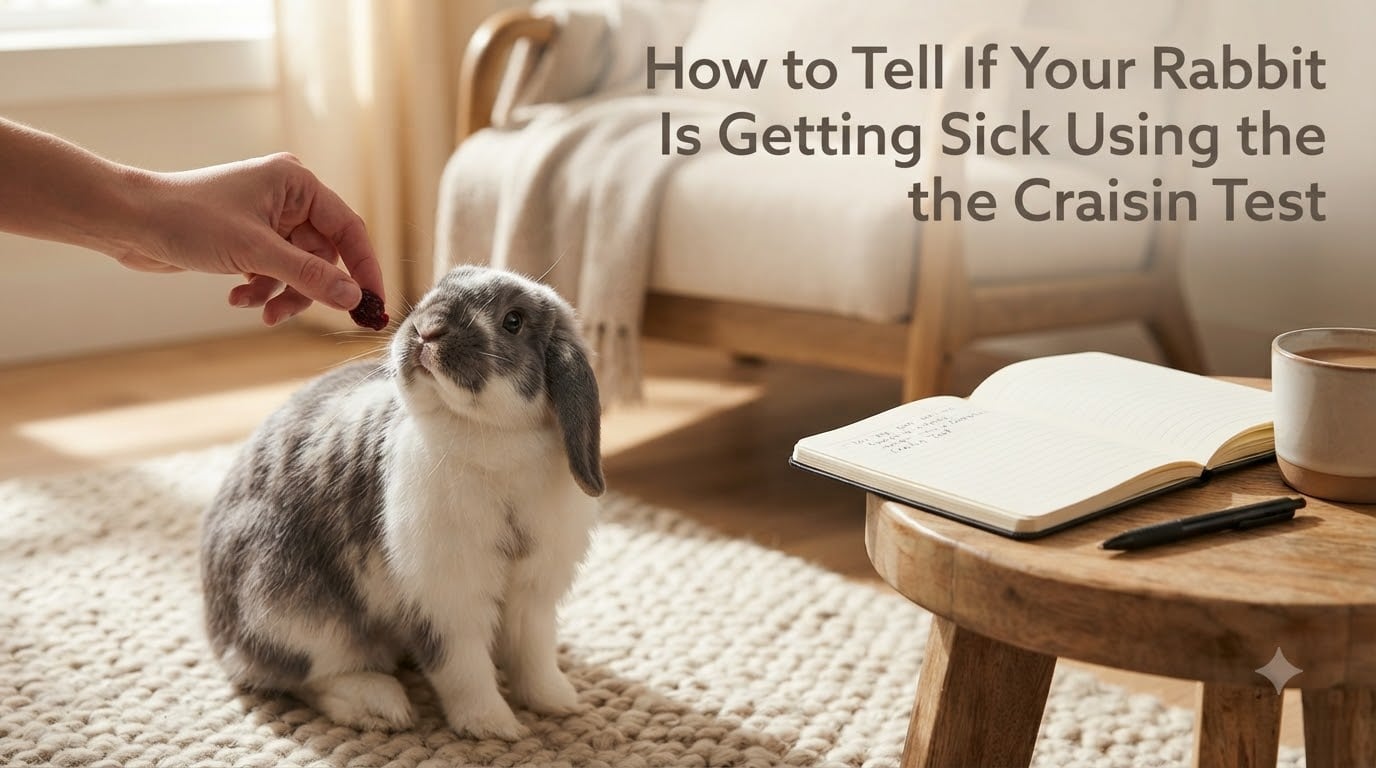 How to Tell If Your Rabbit Is Getting Sick Using the Craisin Test