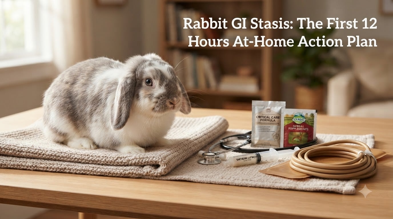 Rabbit GI Stasis: The First 12 Hours At-Home Action Plan