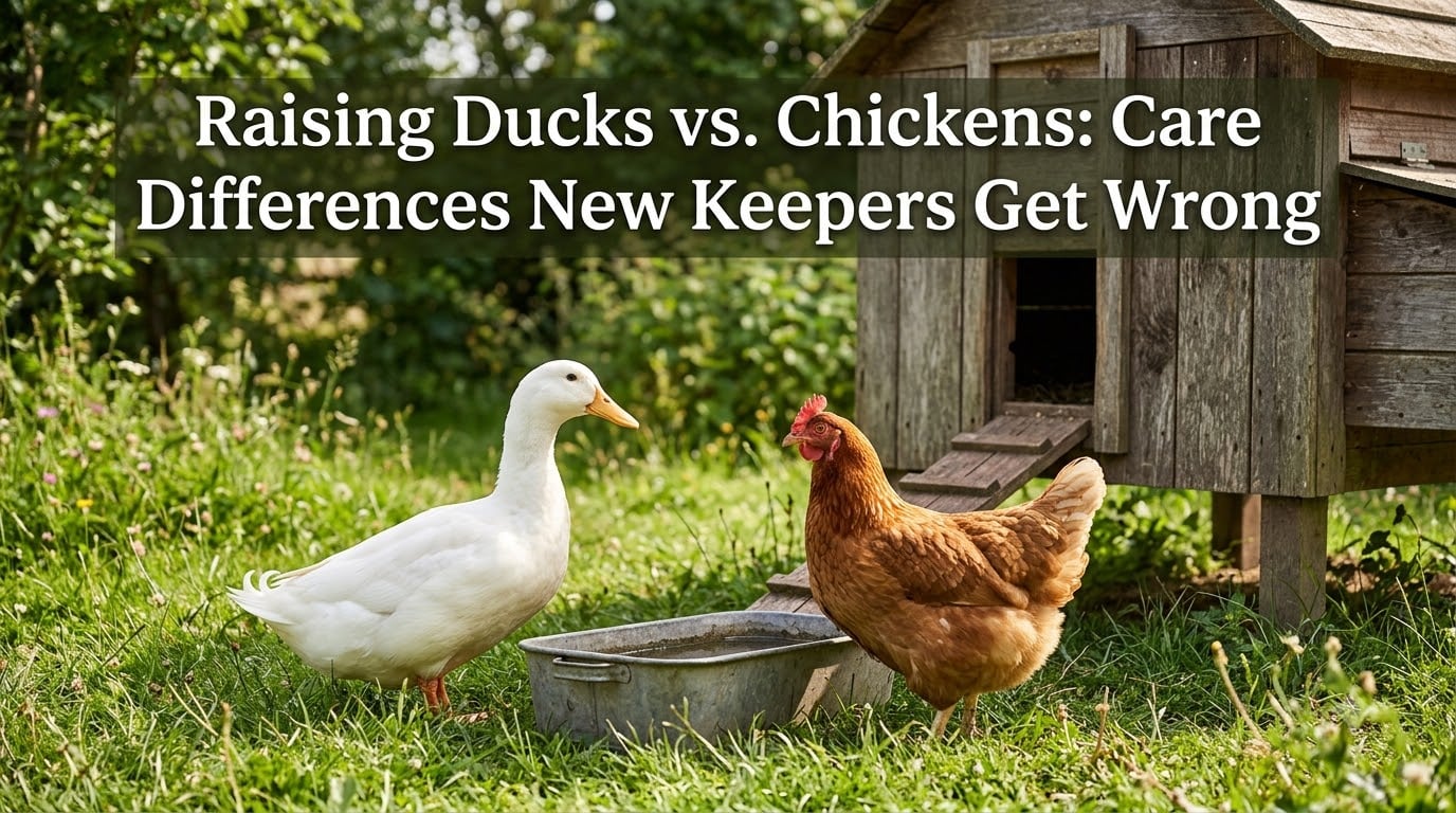 Raising Ducks vs. Chickens: Care Differences New Keepers Get Wrong
