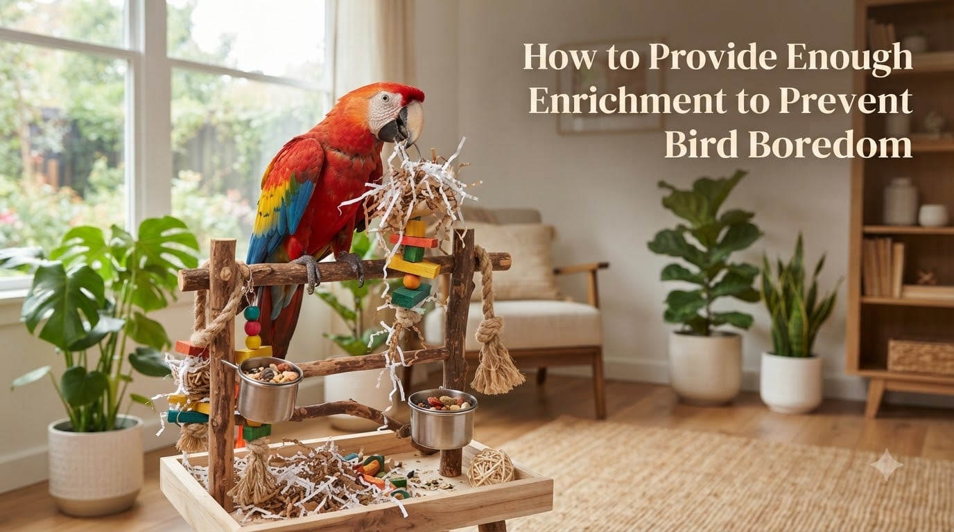 How to Provide Enough Enrichment to Prevent Bird Boredom