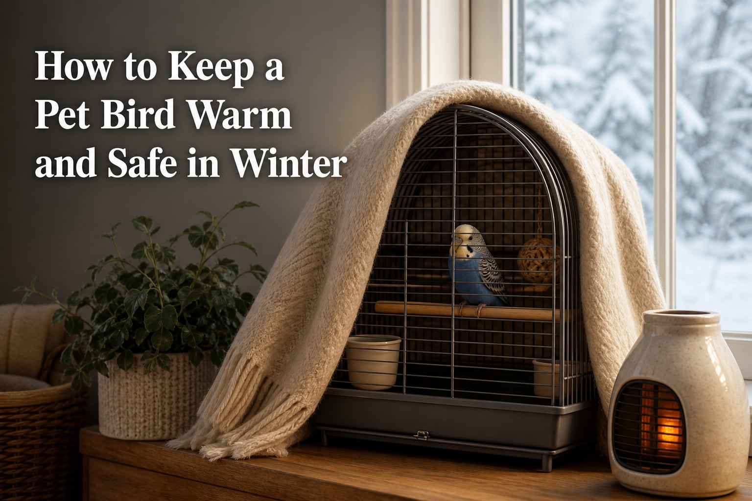 How to Keep a Pet Bird Warm and Safe in Winter