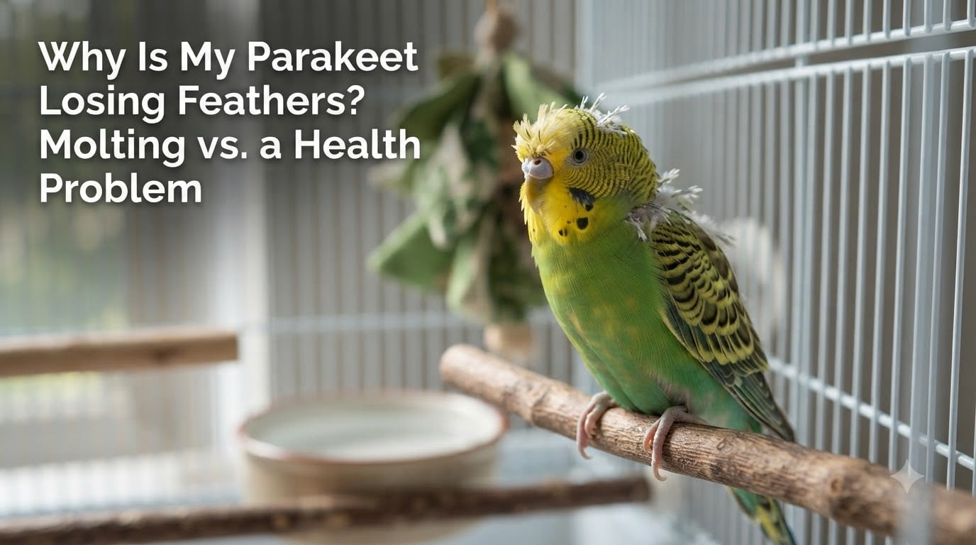 Why Is My Parakeet Losing Feathers? Molting vs. a Health Problem