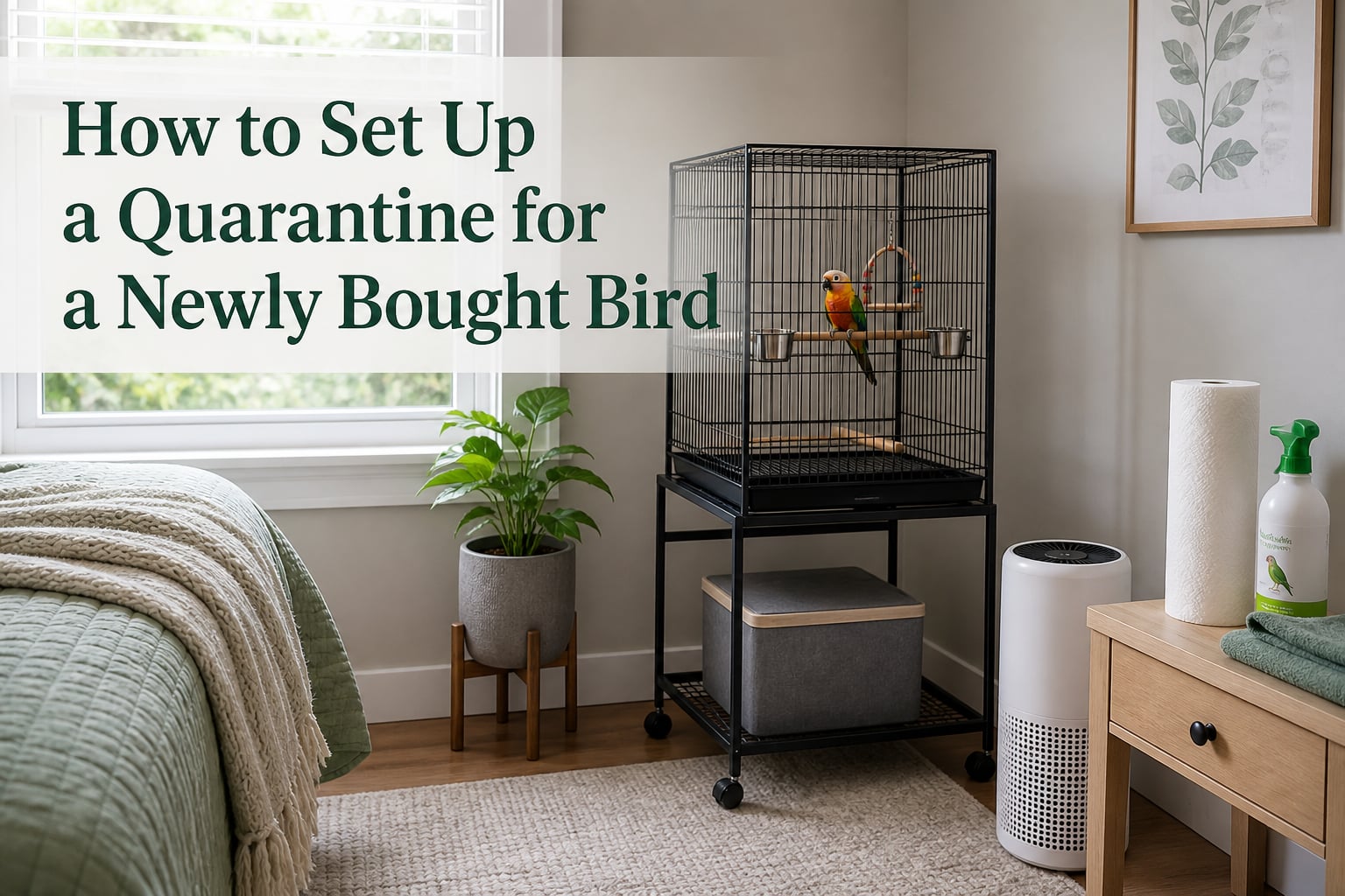 How to Set Up a Quarantine for a Newly Bought Bird